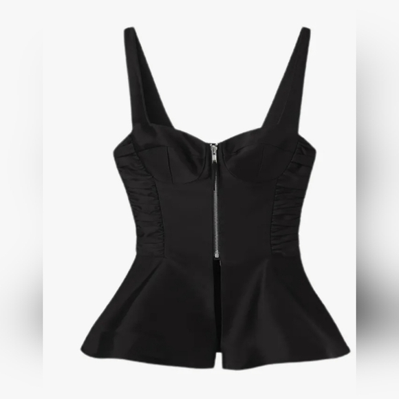Laura Vassar X Reformation Truro TopbThe Collection Black Size 4 - Picture 1 of 5